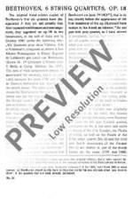 Beethoven, Ludwig van: String Quartet Bb major op. 18/6 Product Image
