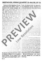 Beethoven, Ludwig van: String Quartet Eb major op. 74 Product Image