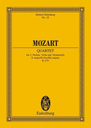 Mozart, Wolfgang Amadeus: String Quartet D major KV 575