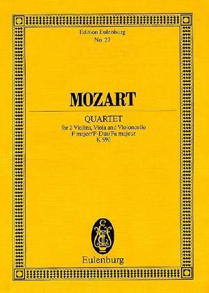 Mozart, Wolfgang Amadeus: String Quartet F major KV 590