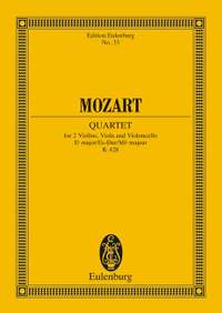 Mozart, Wolfgang Amadeus: String Quartet Eb major KV 428