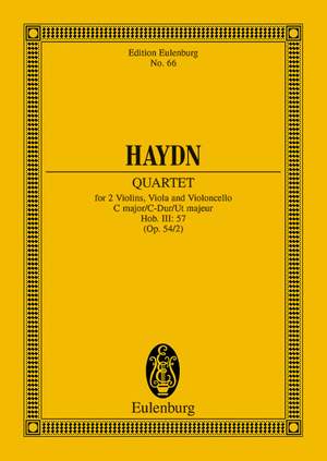 Haydn, Joseph: String Quartet C major op. 54/2 Hob.III: 57
