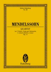 Mendelssohn Bartholdy, Felix: String Quartet A minor op. 13