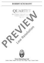 Schumann, Robert: String Quartet A minor op. 41/1 Product Image