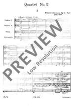 Schumann, Robert: String Quartet F major op. 41/2 Product Image