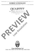 Schumann, Robert: String Quartet F major op. 41/2 Product Image