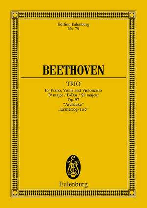 Beethoven, Ludwig van: Piano Trio No. 7 Bb major op. 97