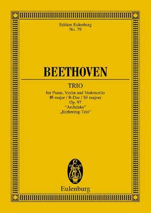 Beethoven, Ludwig van: Piano Trio No. 7 Bb major op. 97