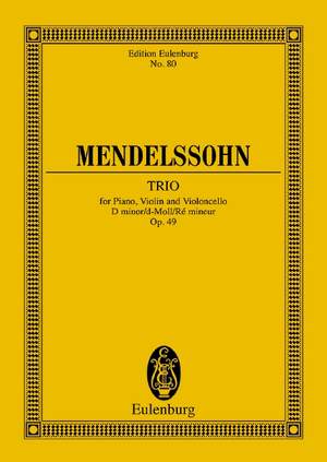 Mendelssohn Bartholdy, Felix: Piano Trio D minor op. 49