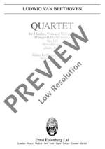 Beethoven, Ludwig van: String Quartet Bb major op. 133 Product Image
