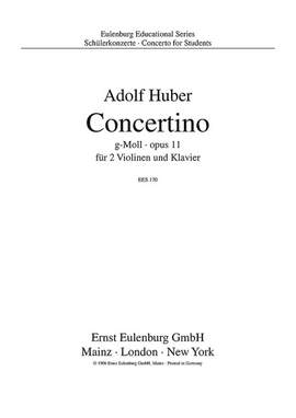 Huber, Adolf: Concerto in G Minor op. 11