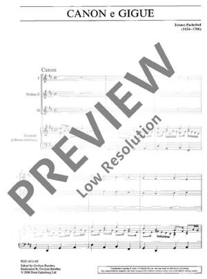 Pachelbel, Johann: Canon e Gigue