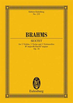 Brahms, Johannes: Sextet Bb major op. 18