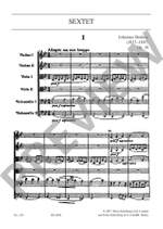 Brahms, Johannes: Sextet Bb major op. 18 Product Image