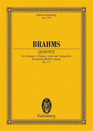 Brahms, Johannes: Quintet B minor op. 115