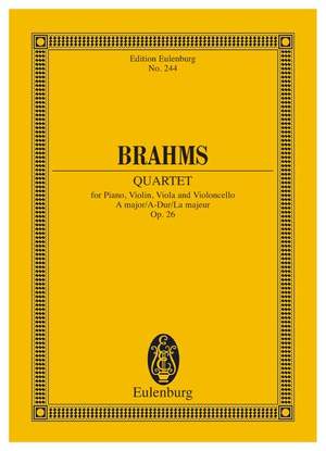 Brahms, Johannes: Piano Quartet A major op. 26