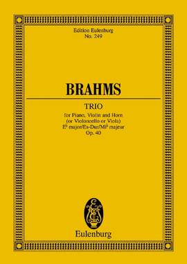 Brahms, Johannes: Trio Eb major op. 40