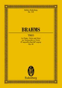 Brahms, Johannes: Trio Eb major op. 40