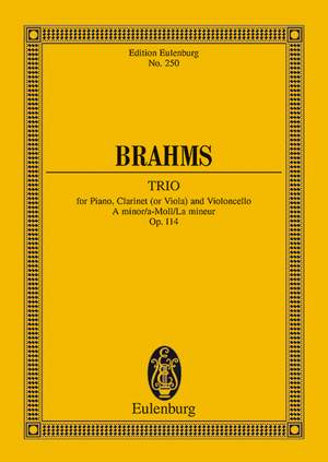 Brahms, Johannes: Trio A minor op. 114