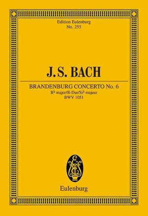 Bach, Johann Sebastian: Brandenburg Concerto No. 6 Bb major BWV 1051