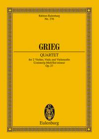 Grieg, Edvard: String Quartet G minor op. 27
