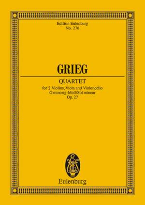 Grieg, Edvard: String Quartet G minor op. 27
