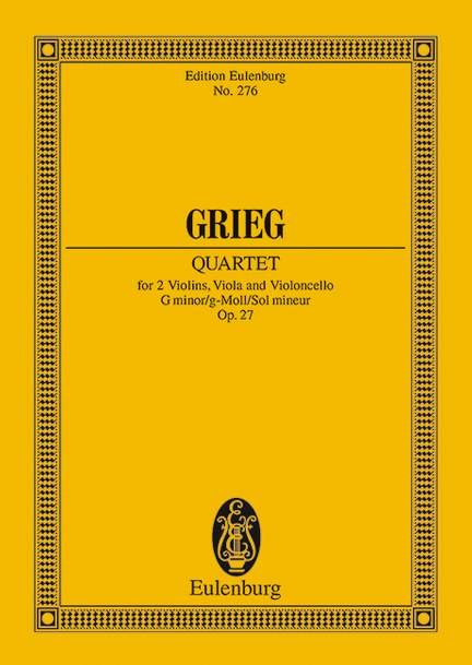 Grieg, Edvard: String Quartet G minor op. 27
