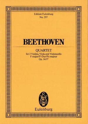 Beethoven, Ludwig van: String Quartet F major op. 14/1 II