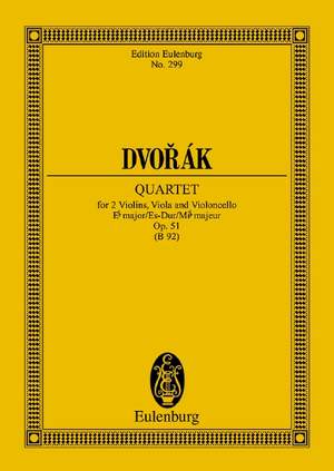 Dvořák, Antonín: String Quartet Eb major op. 51 B 92