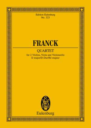 Franck, César: String Quartet D major