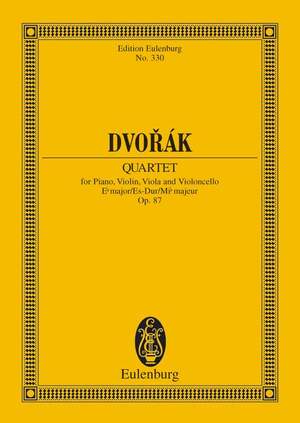 Dvořák, Antonín: Piano Quartet Eb major op. 87 B 162