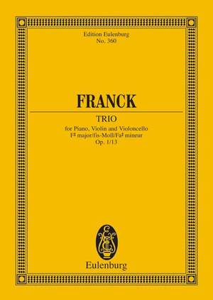 Franck, César: Piano Trio F# minor op. 1/1