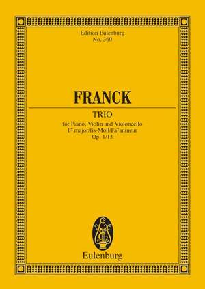 Franck, César: Piano Trio F# minor op. 1/1