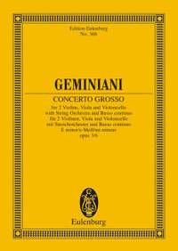 Geminiani, Francesco: Concerto grosso E minor op. 3/6