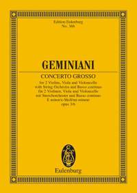 Geminiani, Francesco: Concerto grosso E minor op. 3/6