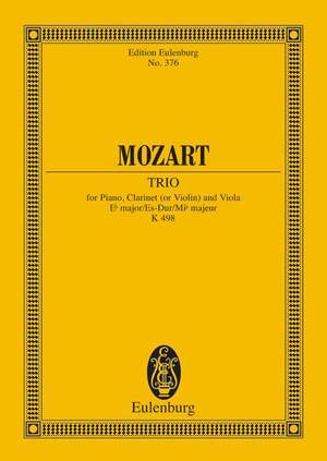 Mozart, Wolfgang Amadeus: Trio Eb major KV 498