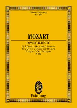 Mozart, Wolfgang Amadeus: Divertimento No. 8 F major KV 213