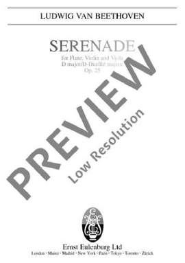 Beethoven, Ludwig van: Serenade D major op. 25