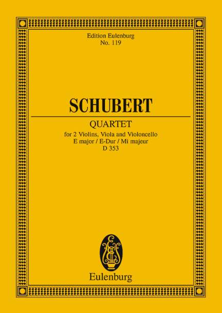 Schubert, Franz: String Quartet E major op. 125/2 D 353