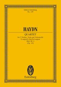 Haydn, Joseph: String Quartet G major op. 1/4 Hob. III: 4