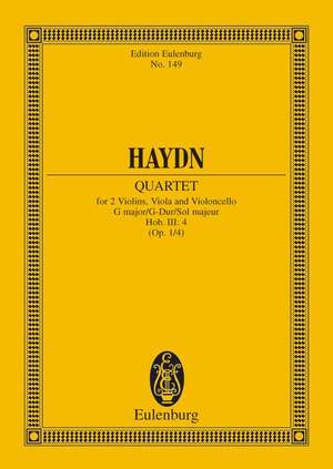 Haydn, Joseph: String Quartet G major op. 1/4 Hob. III: 4