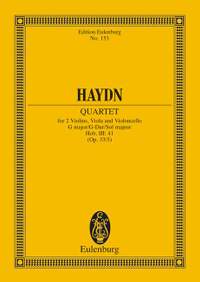 Haydn, Joseph: String Quartet G major op. 33/5 Hob. III: 41
