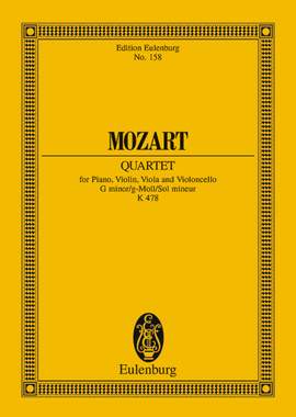 Mozart, Wolfgang Amadeus: Piano Quartet G minor KV 478