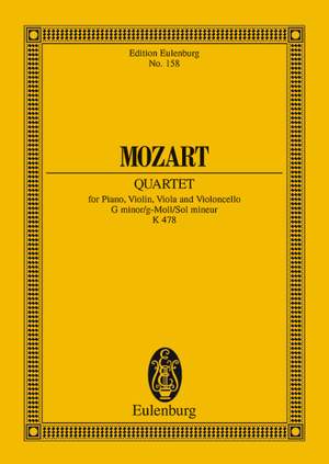 Mozart, Wolfgang Amadeus: Piano Quartet G minor KV 478
