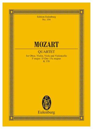 Mozart, Wolfgang Amadeus: Quartet F major KV 370