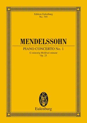 Mendelssohn Bartholdy, Felix: Concerto No. 1 G minor op. 25