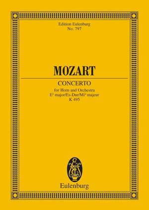 Mozart, Wolfgang Amadeus: Horn Concerto No. 4 Eb major KV 495