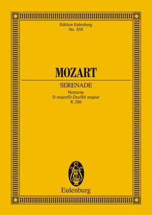 Mozart, Wolfgang Amadeus: Serenade No. 8 D major KV 286