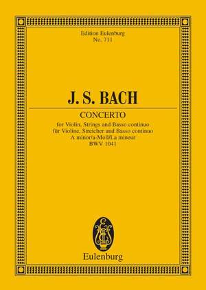 Bach, Johann Sebastian: Concerto A minor BWV 1041
