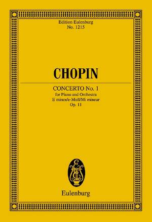 Chopin, Frédéric: Concerto No. 1 E minor op. 11